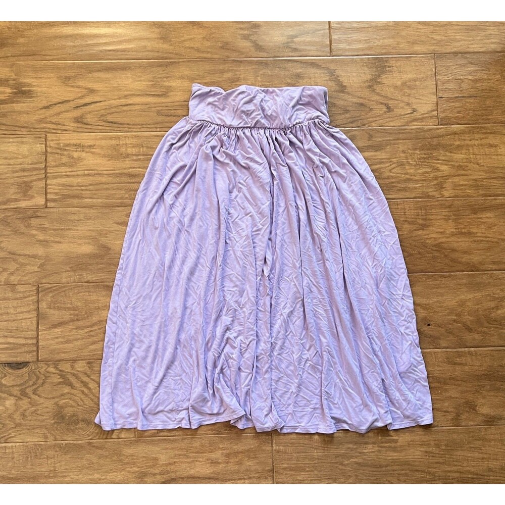 Free People Beach Serenity Maxi Skirt Size S Light Purple Pull On Boho